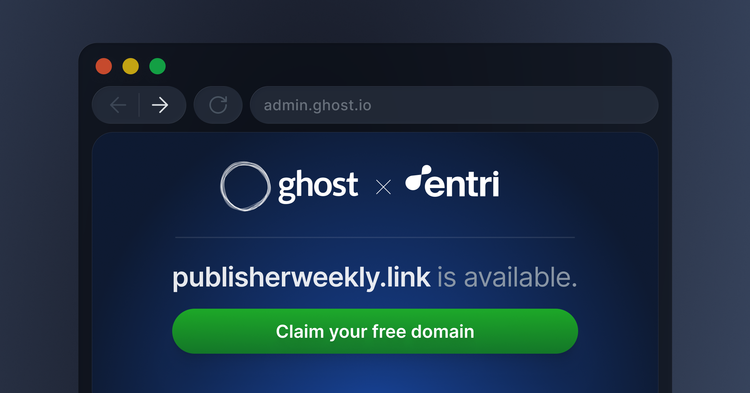 Free domains on Ghost(Pro)